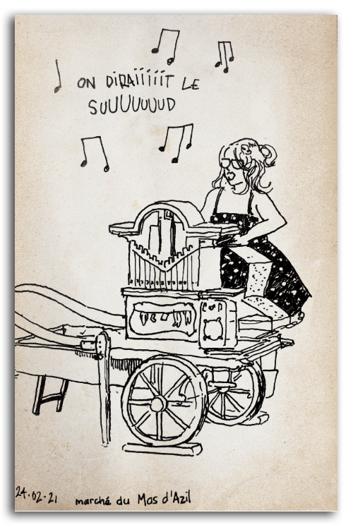 dessin orgue de barbarie - anne sophie masson